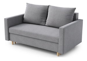 Canapea două locuri Louis (gri deschis)