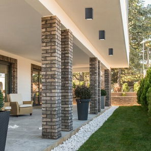 Vanjska stropna svjetiljka Zombor (opalno staklo + antracit)