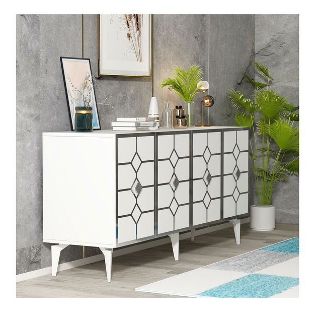 Skrinka Pivuti (biela + strieborná) 