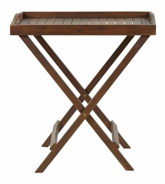 Set mobilier de grădină Amati (lemn închis + roșu)