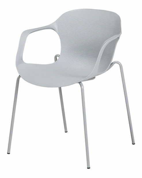 Set 2 buc. scaune pentru sufragerie Elbasan (gri deschis)