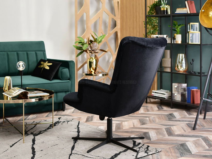 Fotoliu relax Elesenta (negru)