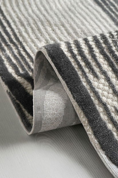 Koberec 80 x 150 cm Amore VII (krémová + čierna)