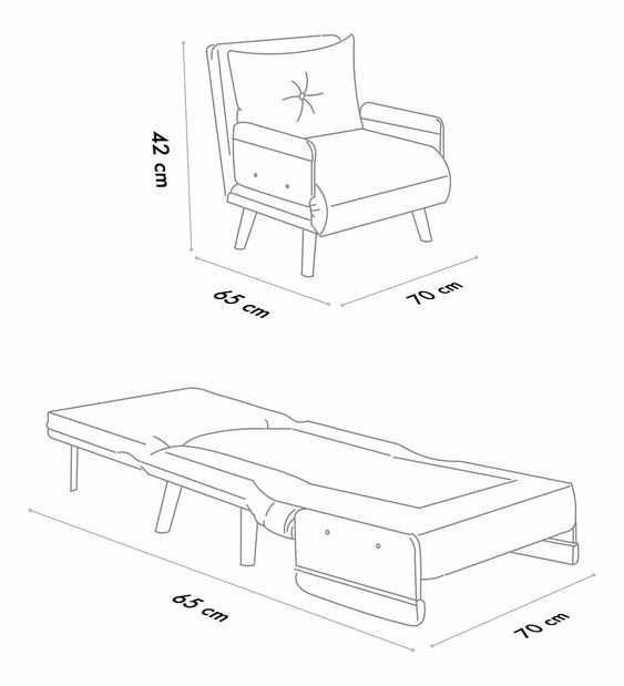 Kreslo Como S (biela)