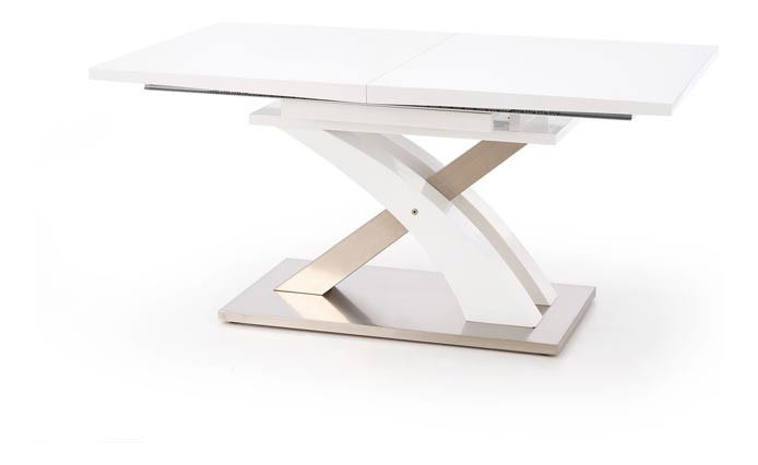 Jedálenský stôl Sandor 1 (biely lesklý) (pre 6 až 8 osôb)