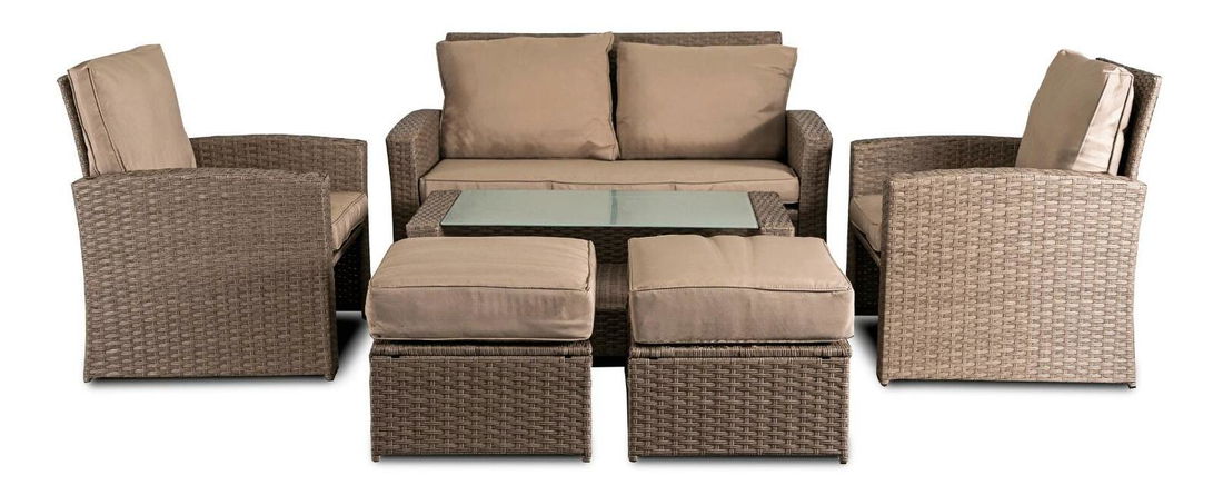 Vrtni set Fastos (bež) (za 6 osoba)