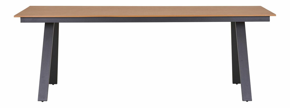 Záhradný stôl Tnaveria (prírodná + čierna)