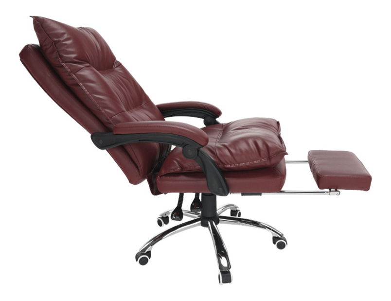 Kancelárske kreslo s podnožkou Drann (bordová)
