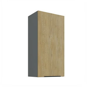 Dulap superior de bucătărie Carminia 45 G-90 1F (stejar cremona + antracit)