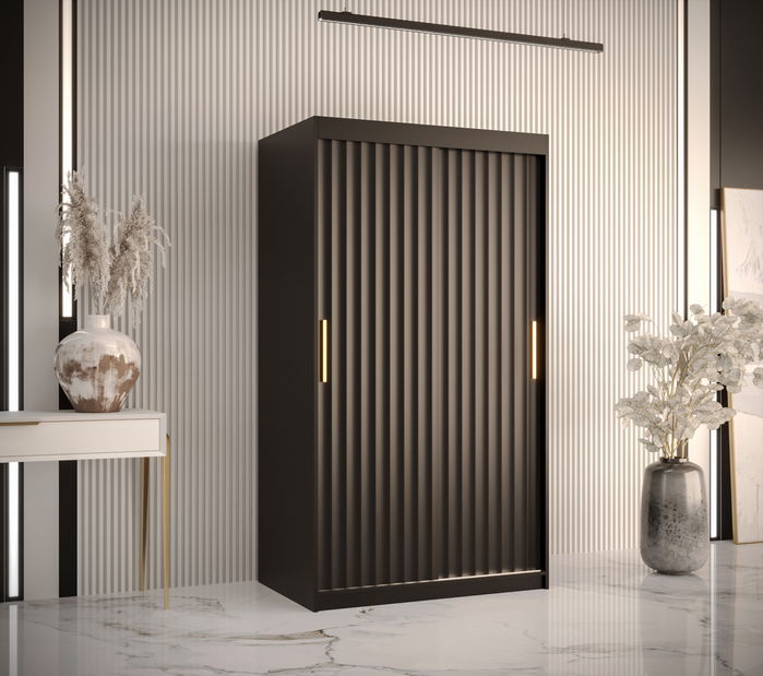Dulap de haine 120 cm Riana Wa 1 120 (negru)