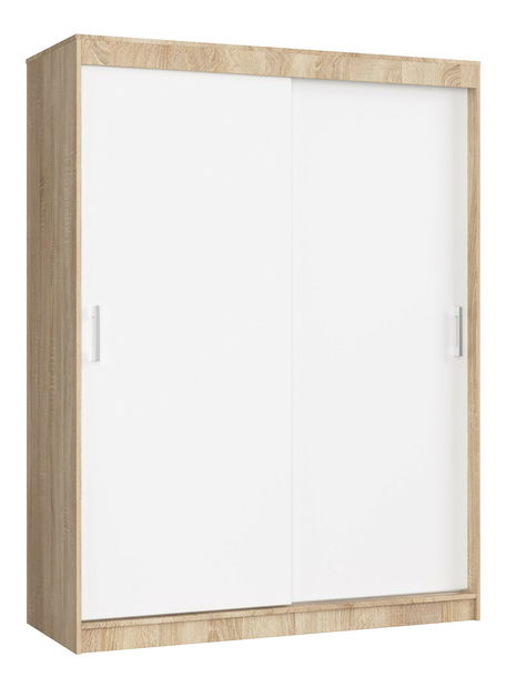 Ormar za garderobu Cosimo (hrast sonoma + bijela)