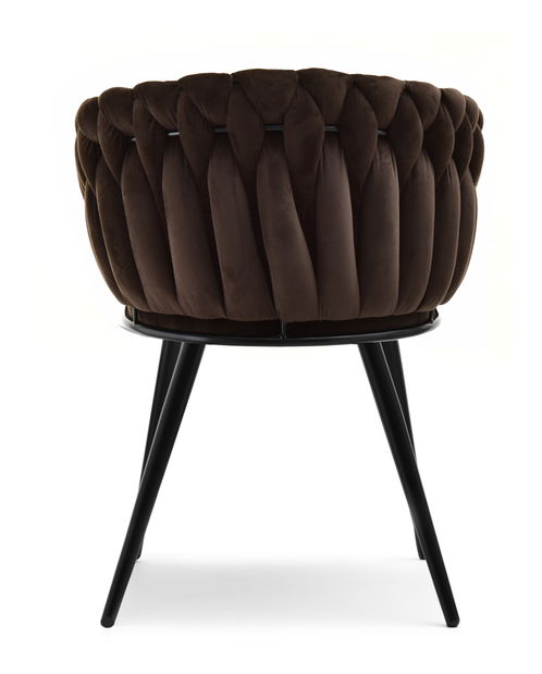 Jedálenská stolička Radio (hnedá + čierna)