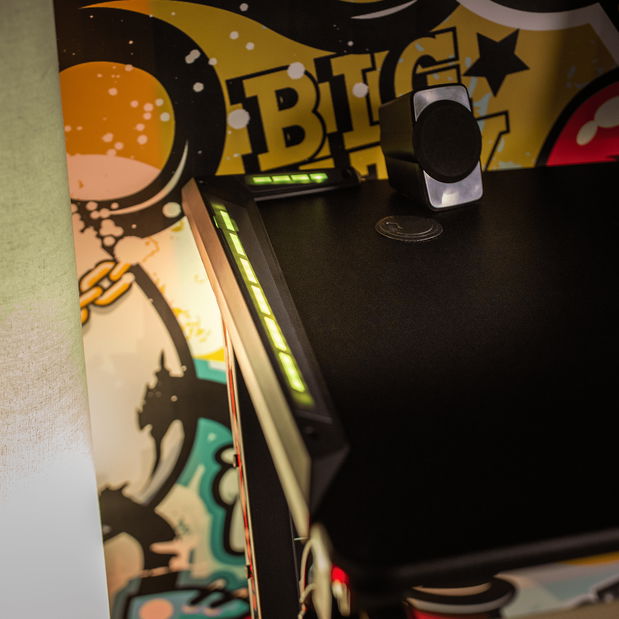 PC stôl Marcelene (čierna)