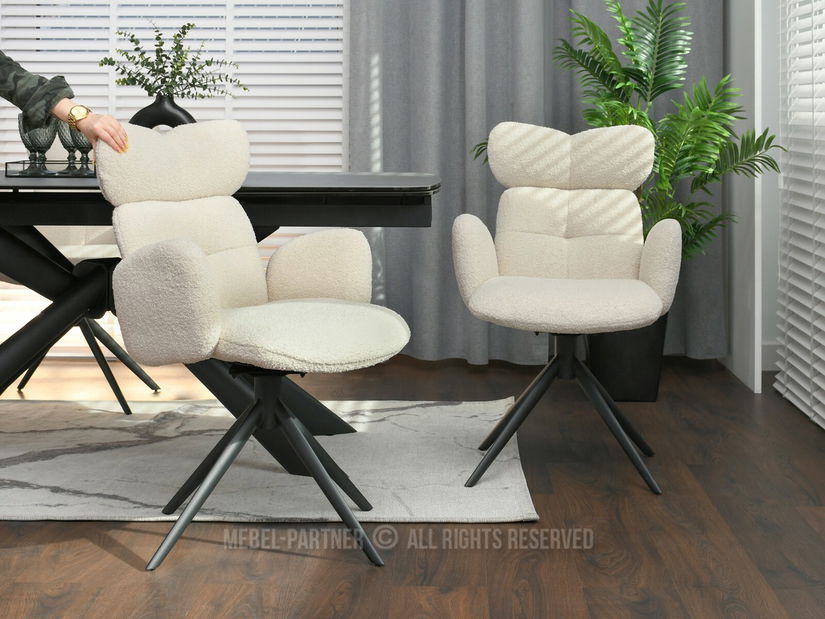 Szék Meda (krém + fekete)