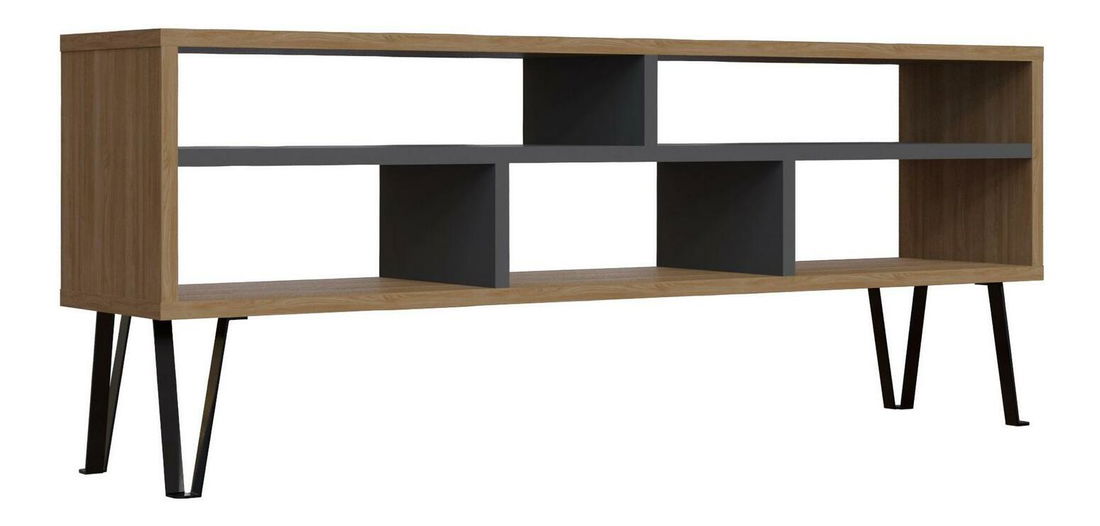 TV stolík Lenodi (dub + antracit) 