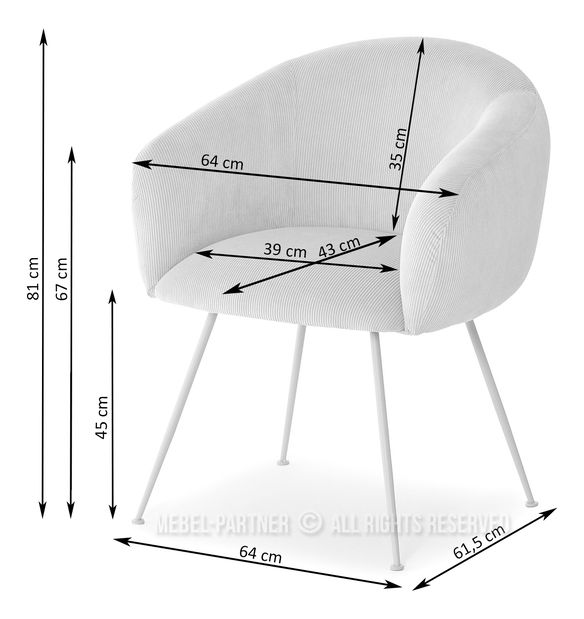 Szék Mildo (bézs + szürke)