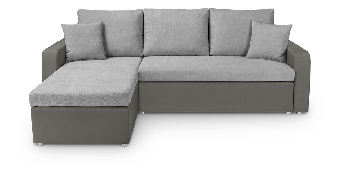 Rohová sedačka BRW Molly Lux 3DL.URC (sivá) (L)