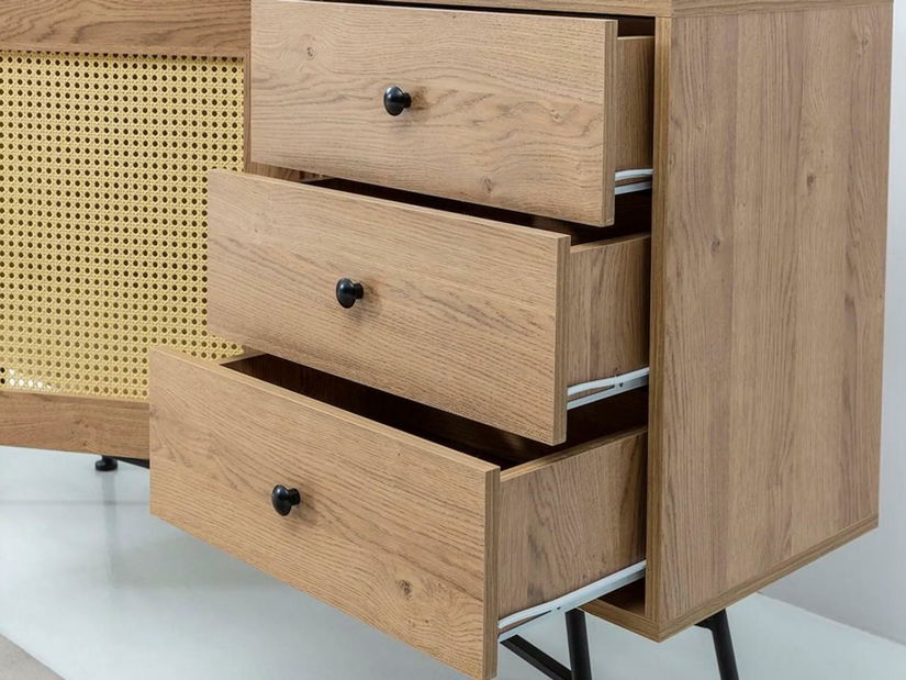 Komód Vovula 5 (természetes) 