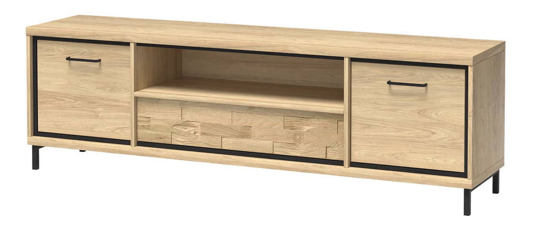 TV asztal/szekrény Milley 13 (LED világítással) (hikora)