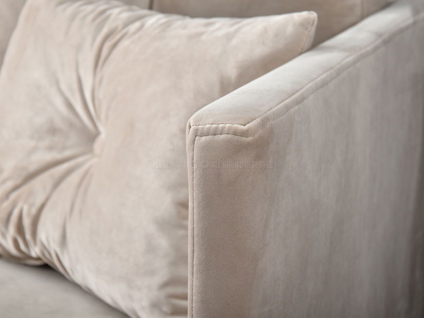 Pohovka dvojsedačka Mastil (béžová + čierna)