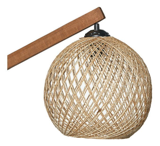 Podna svjetiljka Rustecolla 1 (ecru + prirodna)