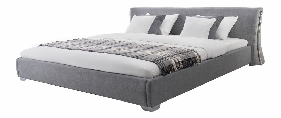 Manželská vodná posteľ 180 cm Pariz (sivá)