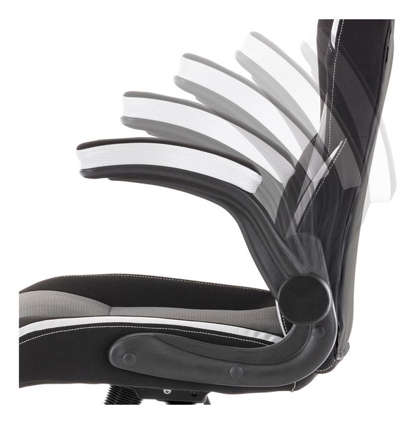 Kancelárske/herné kreslo Yzix-Y352-SIL (čierna + strieborná)