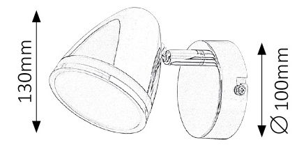 Bodové svietidlo Martin 5931 (chrómová)