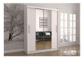 Ormar za garderobu Viola 01 (bijela + bijela)