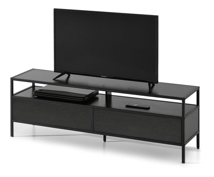 TV stolík/skrinka Subsidios (čierna)