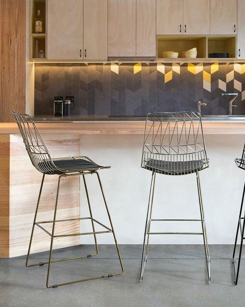 Set 2ks. barových stoličiek Pesto (strieborná)