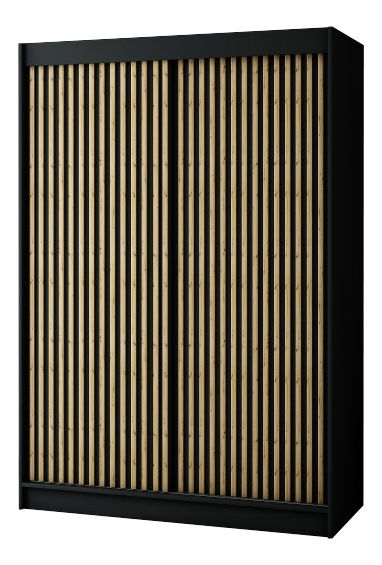 Ormar za garderobu 150 cm Ladonna 1 (crna mat)