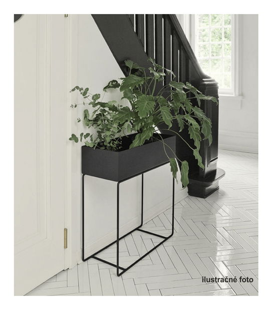 Metalna posuda za cvijeće Indrazia PC tip 3 (tamno siva)