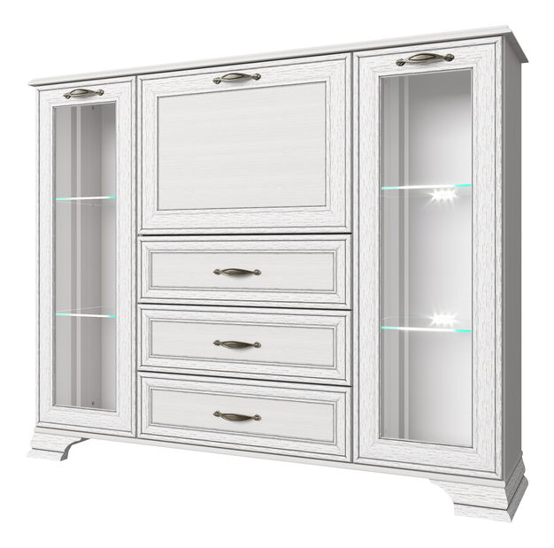 Vitrină Terina (woodline crem)