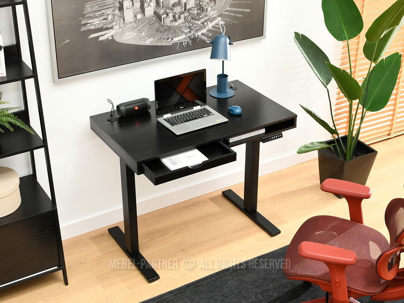 PC stolić Osto 100 (crno drvo + bijela)