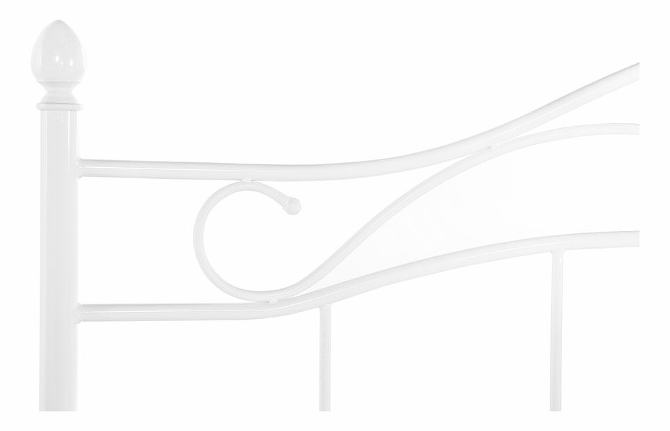 Bračni krevet 180 cm ANTALIA (s podnicom) (bijela)