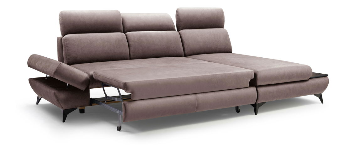 Rohová sedacia súprava Titan (sivá) (P)