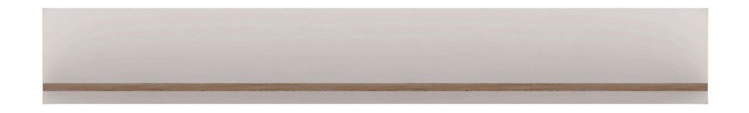 Závesná polica 150 cm Aren AS13 (dub enderein + lesk biely)