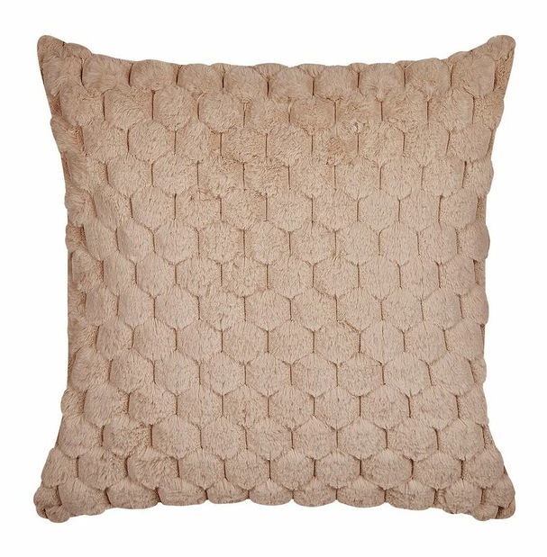 Sada 2 ozdobných vankúšov 43 x 43 cm Pur (béžová)