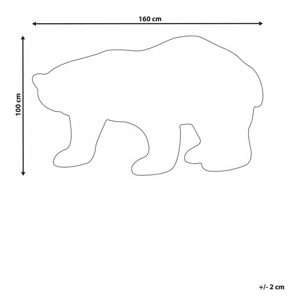 Covor pentru copii 100 x 160 cm Ionek (alb)