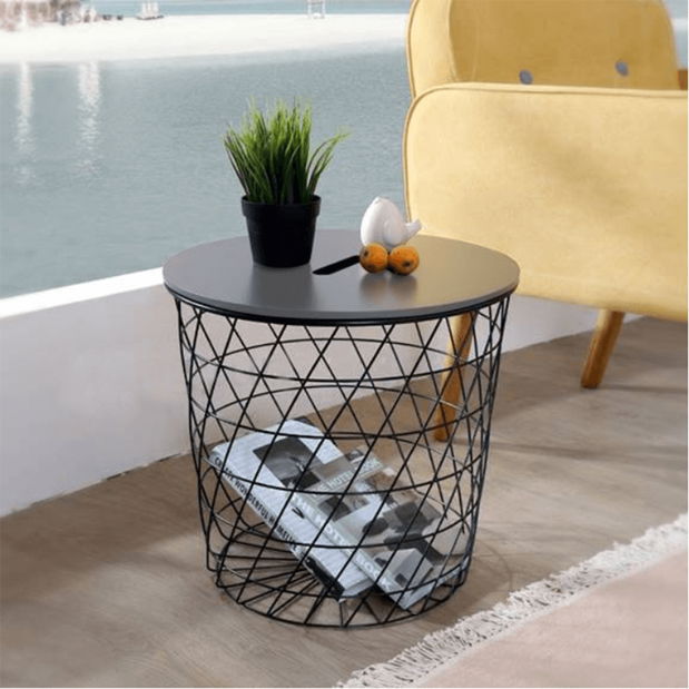 Príručný stolík Bana typ 3 (grafit + čierna)