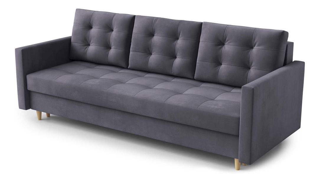 Háromszemélyes kanapé Saveta (sötétszürke)