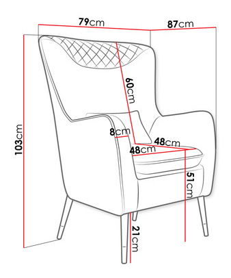Kreslo Artemis (čierna)