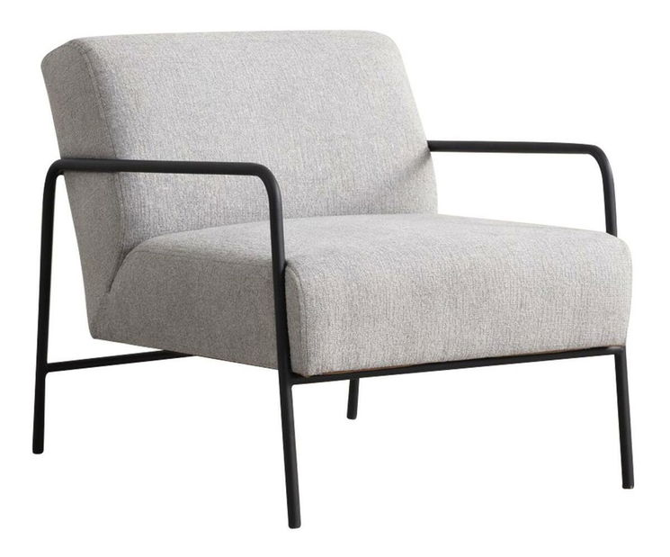 Fotel Etorella (szürke + fekete)