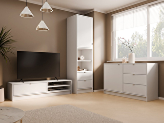 Set mobilier living Mesmana I (Alb) 