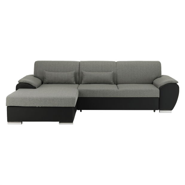 Sarokkanapé Emily kicsi (fekete + szürke) (B)