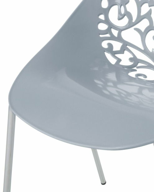 Set 4ks. jedálenských stoličiek Mumbwa (svetlosivá)