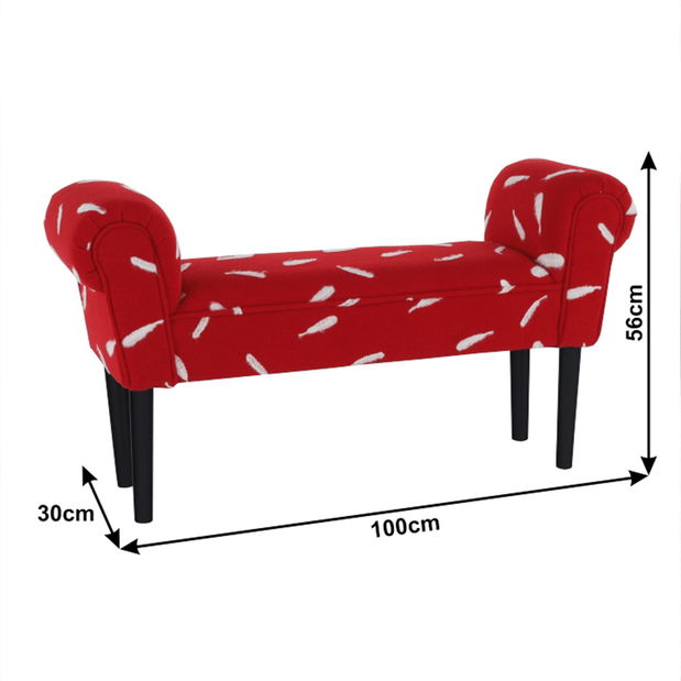 Lavica Bryona (červená)