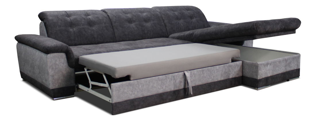 Rohová sedačka Batti 2F+L (hnedá + svetlohnedá) (P)