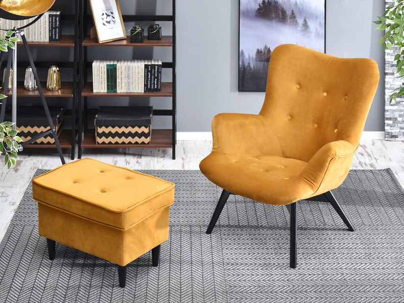 Relaxačné kreslo Florentino (čierna)